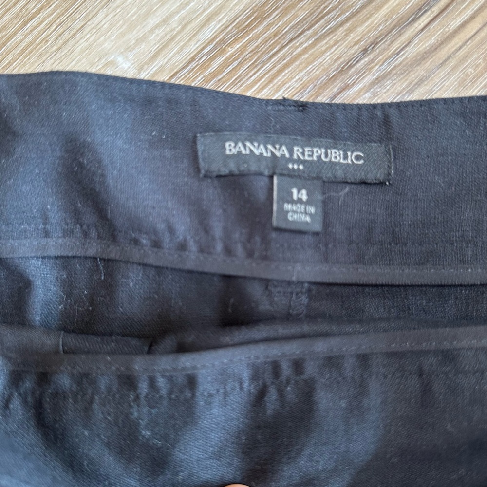 Banana Republic Black A-Line Wrap Skirt - Picture 2 of 6